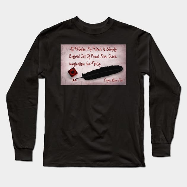 Religion, My Friend Long Sleeve T-Shirt by dflynndesigns